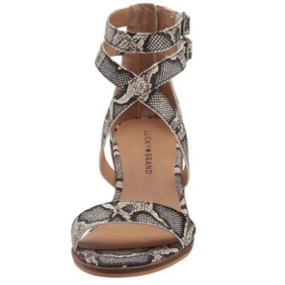 NEW Lucky Brand Women's Ressia Heeled Sandal 6.5 and 8.5 - Picture 2 of 7